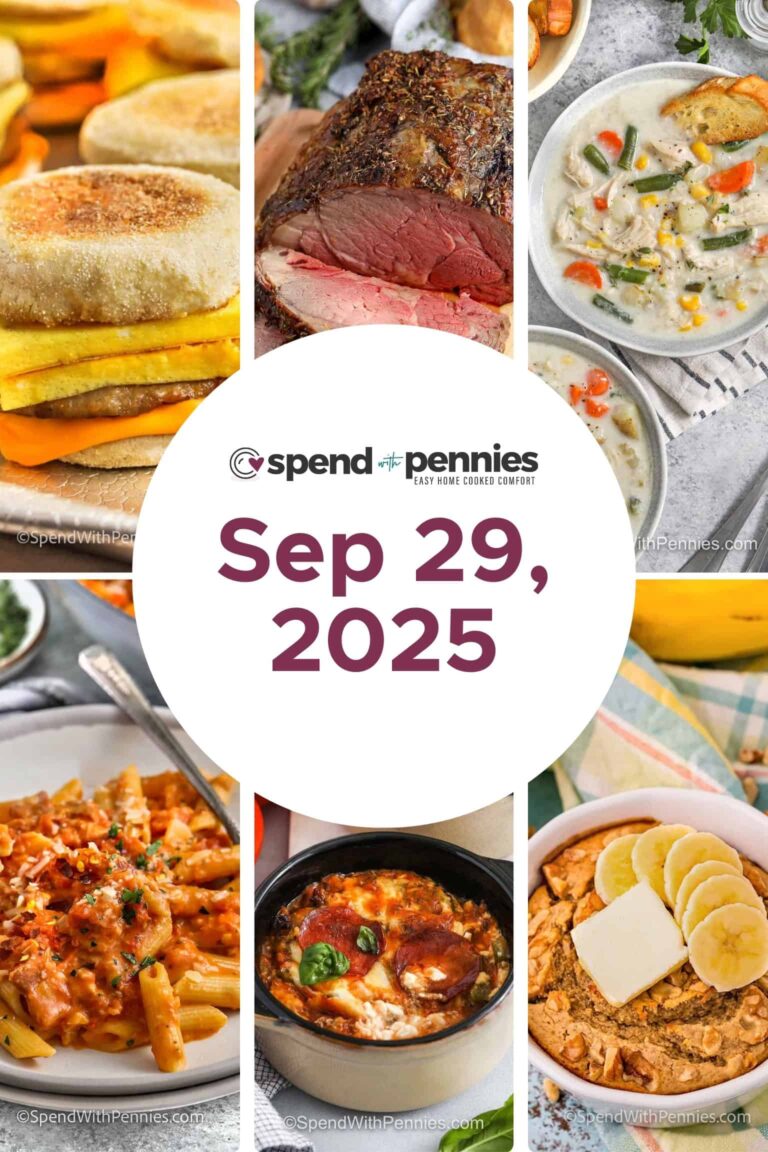 Weekly Meal Plan Sep 29, 2025
