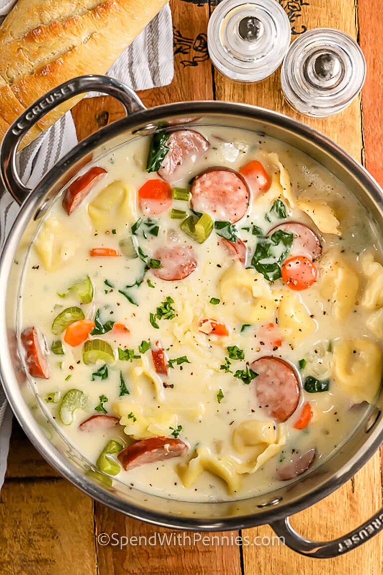 Hearty, Creamy Tortellini Soup Made Easy