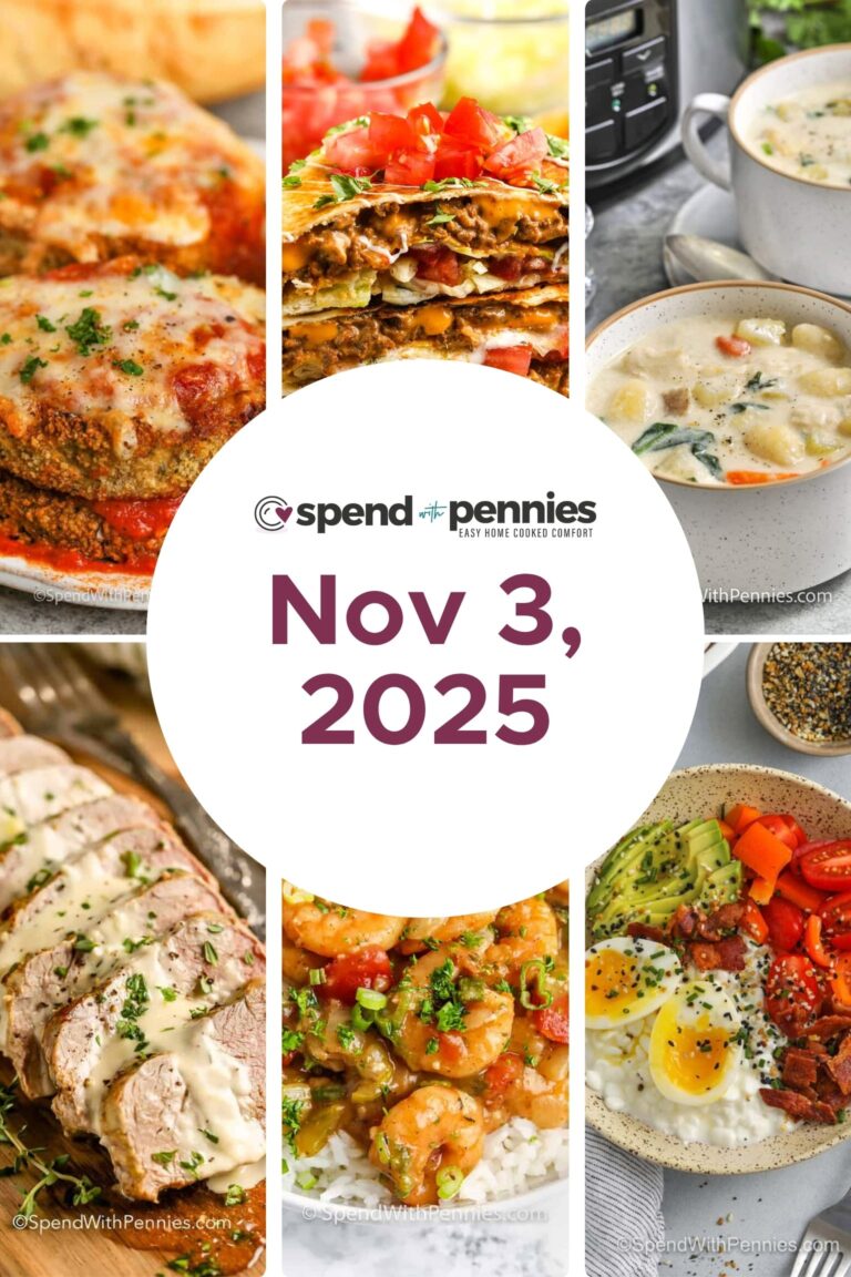Weekly Meal Plan Nov 3, 2025